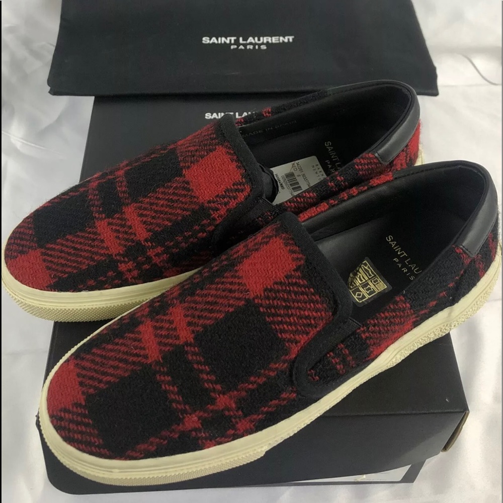 saint laurent Paris Tweed Harris Slip On For Women’s With  Dust Bag Size 6